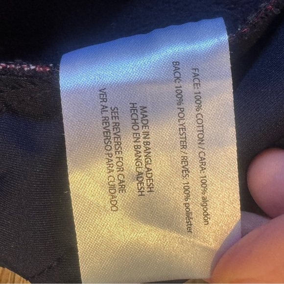 Orvis Classic Multicolor Striped Shirt lined fleece red blue size large button - Picture 4 of 4